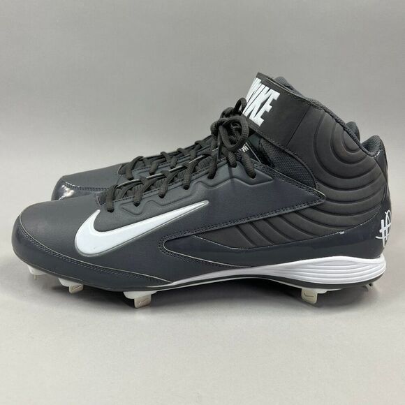 Nike Huarache Strike Mid Baseball Cleats Men\'s Size 16 Grey‎ Metal Performance main image 7
